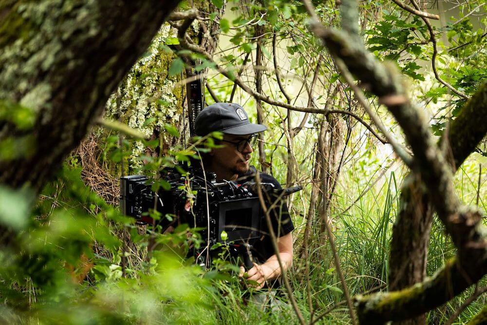 Cinematographer David Cailley at work on the feature film The Animal Kingdom